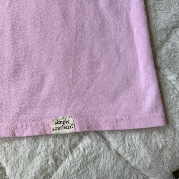 Simply Southern | "Mingo Patch" Pink Short Sleeve Graphic Tee | Size Extra Large - Picture 7 of 12